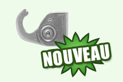 CROCHET de tableau renforcé en Inox - cédille ouverte